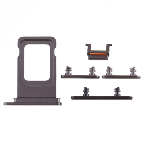 Plateau de la carte SIM + touche latérale pour iPhone 11 (noir) SH040B927-05