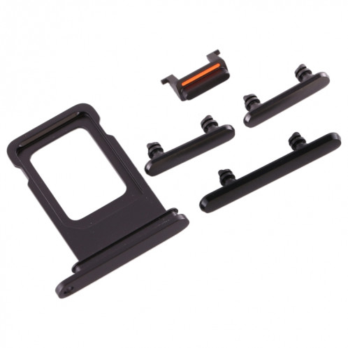 Plateau de la carte SIM + touche latérale pour iPhone 11 (noir) SH040B927-05