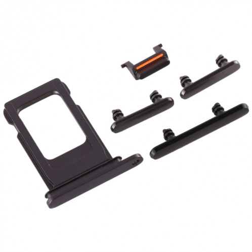 Plateau de la carte SIM + touche latérale pour iPhone 11 (noir) SH040B927-05