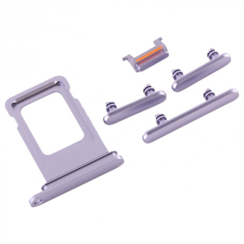 Plateau de la carte SIM + touche latérale pour iPhone 11 (violet) SH040P42-05