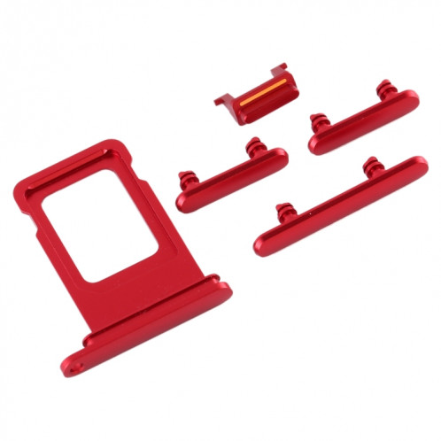 Plateau de la carte SIM + touche latérale pour iPhone 11 (rouge) SH040R1199-05