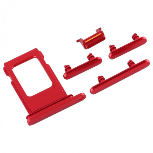 Plateau de la carte SIM + touche latérale pour iPhone 11 (rouge) SH040R1199-05