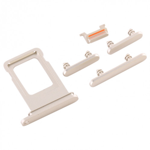 Plateau de la carte SIM + touche latérale pour iPhone 11 (blanc) SH040W867-05