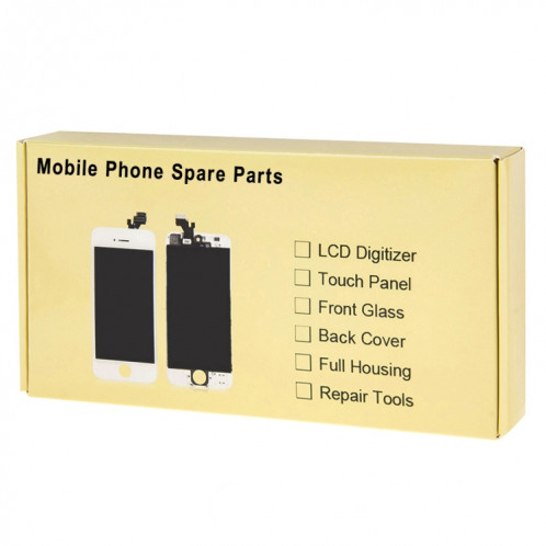 Couvercle arrière du boîtier avec plateau pour carte SIM, touches latérales et objectif de l'appareil photo pour iPhone 11 (blanc) SH059W536-06