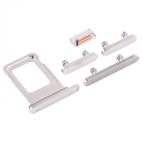 Plateau de la carte SIM + plateau de la carte SIM + touches latérales pour iPhone 12 Pro (blanc) SH019W178-04