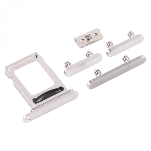 Plateau de la carte SIM + plateau de la carte SIM + touches latérales pour iPhone 12 Pro (blanc) SH019W178-04