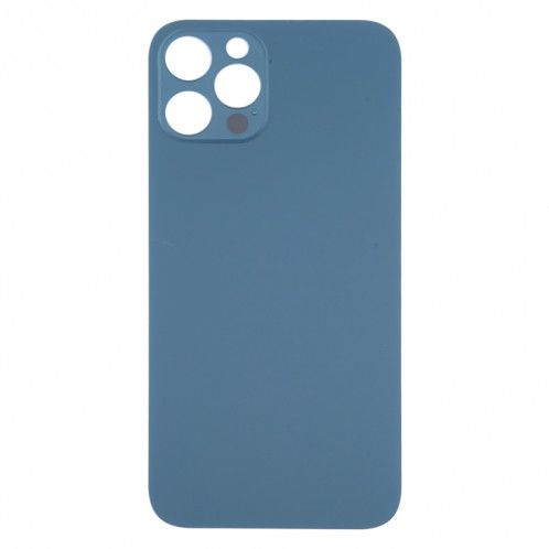 Couvercle de batterie arrière à grand trou de caméra de remplacement facile pour iPhone 12 Pro (bleu) SH40LL625-06