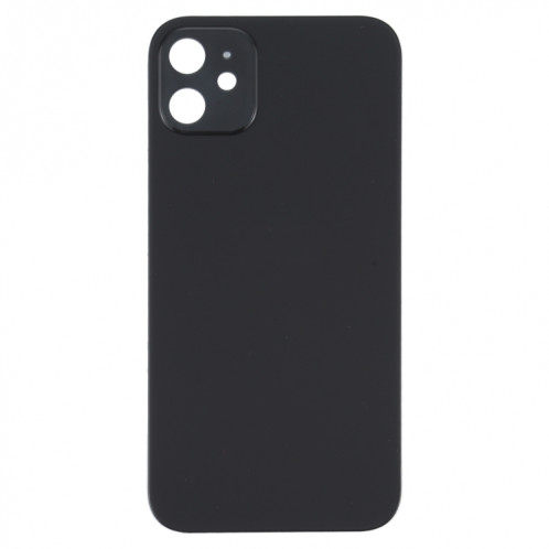 Cache arrière en verre avec imitation d'apparence d'iP12 pour iPhone XR (noir) SH43BL469-06