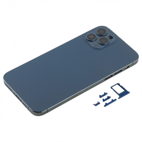 Coque arrière avec imitation d'apparence d'iP12 pour iPhone X (bleu) SH63LL307-06