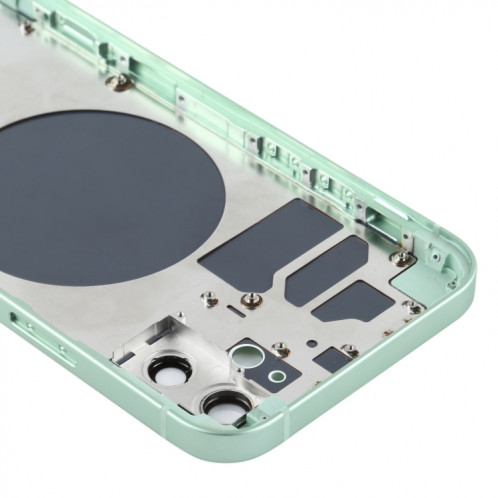 Couvercle arrière du boîtier avec plateau pour carte SIM, touches latérales et objectif de l'appareil photo pour iPhone 12 (vert) SH78GL935-06