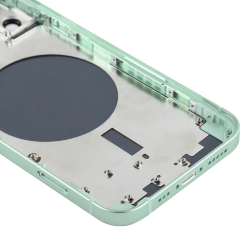 Couvercle arrière du boîtier avec plateau pour carte SIM, touches latérales et objectif de l'appareil photo pour iPhone 12 (vert) SH78GL935-06