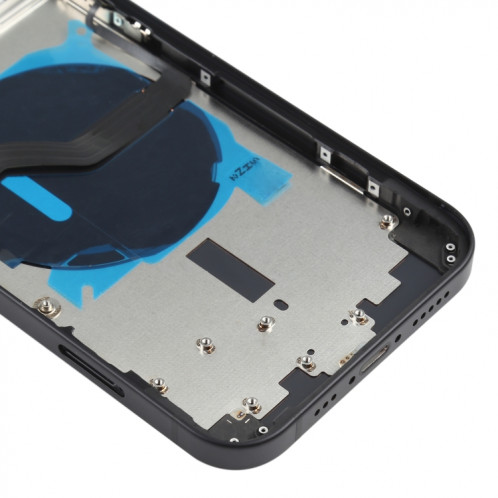 Couverture arrière de la batterie (avec touches latérales et plateau de carte et puissance + Volume Flex Câble et module de chargement sans fil) pour iPhone 12 SH88BL1871-06