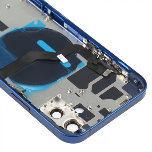 Couverture arrière de la batterie (avec touches latérales et plateau de carte et puissance + Volume Flex Câble et module de chargement sans fil) pour iPhone 12 SH88LL1689-06