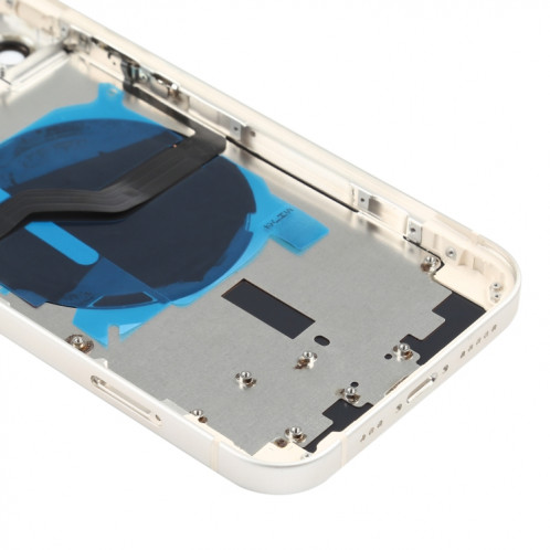 Couverture arrière de la batterie (avec touches latérales et plateau de carte et puissance + Volume Flex Câble et module de chargement sans fil) pour iPhone 12 SH88WL1080-06