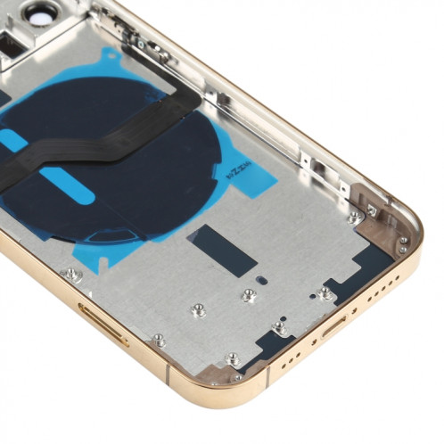 Couverture arrière de la batterie (avec touches latérales et plateau de carte et puissance + volume Flex Câble et module de chargement sans fil) pour iPhone 12 Pro SH89JL306-06