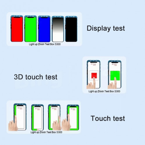 DL S300 LCD Testeur d'écran Testeur 3D Test Touch pour iPhone 12/11 / XS / XR / 8/7 / 6S Série SH01131342-06