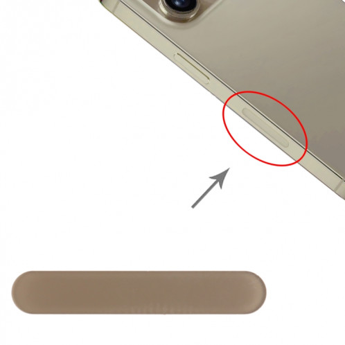 Pour iPhone 12 Pro / 12 Pro Max US Edition 5G Antenne de signal Plaque de verre (Or) SH361J1879-04