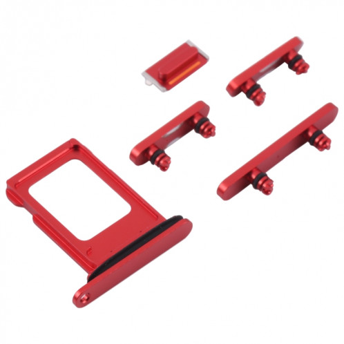 Plateau de carte SIM + plateau de carte SIM + clés latérales pour iPhone 13 (rouge) SH008R408-04