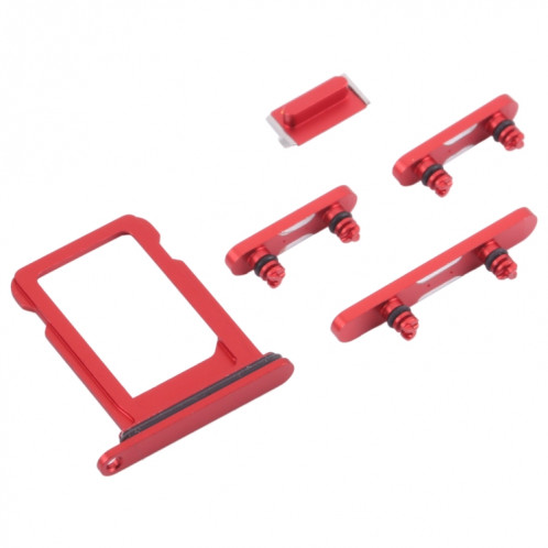 Plateau de carte SIM + clés latérales pour iPhone 13 mini (rouge) SH009R1108-04