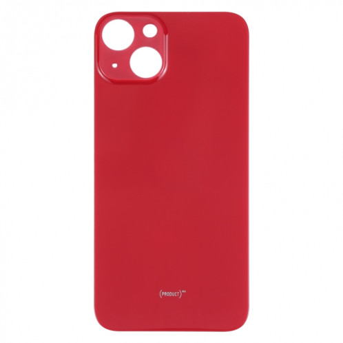Remplacement facile Big Caméra Hole Housse de verre Housse de batterie pour iPhone 13 (rouge) SH35RL841-06