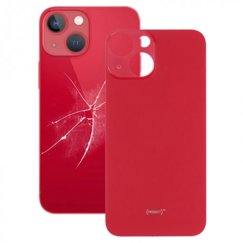 Remplacement facile Big Caméra Hole Retour Housse de batterie pour iPhone 13 Mini (rouge) SH80RL1601-05
