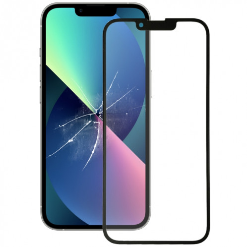 Lentille en verre extérieur à écran avant avec adhésif OCA optiquement clair pour iPhone 13 mini SH00891854-06