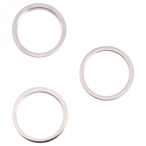3 PCS Caméra arrière Verre Verre Métal Nettoyant Hoop Bague pour iPhone 13 Pro (Blanc) SH102W1120-04