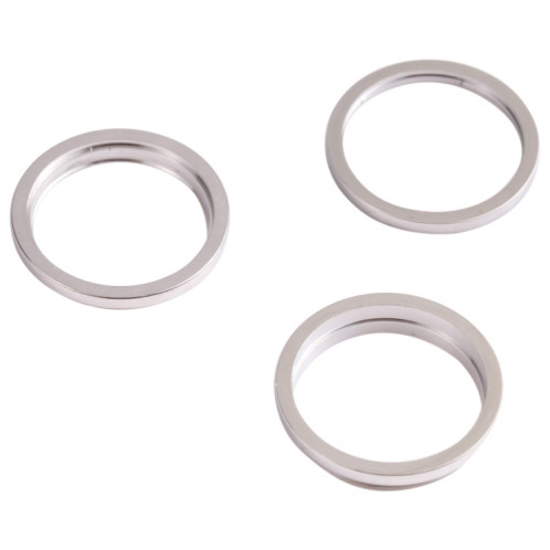 3 PCS Caméra arrière Verre Verre Métal Nettoyant Hoop Bague pour iPhone 13 Pro (Blanc) SH102W1120-04