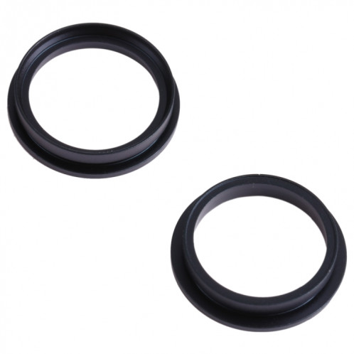 2 PCS Caméra arrière Verre Verre Métal Débardeur Hoop Bague pour iPhone 13 Mini (Noir) SH103B1343-04