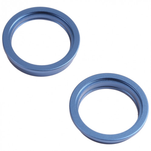 2 PCS Caméra arrière Verre Lentille en métal à l'extérieur Bague de cerceau pour iPhone 13 mini (bleu) SH103L573-04