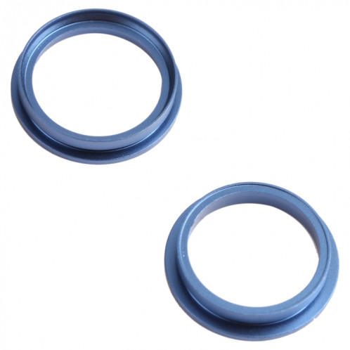 2 PCS Caméra arrière Verre Lentille en métal à l'extérieur Bague de cerceau pour iPhone 13 mini (bleu) SH103L573-04