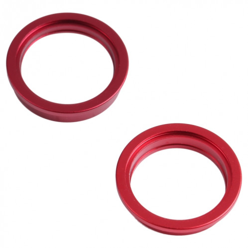 2 PCS Caméra arrière Verre Verre Métal Nettoyant Hoop Bague pour iPhone 13 Mini (rouge) SH103R1890-04