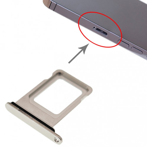 Plateau de carte SIM pour iPhone 13 Pro (argent) SH114S284-02