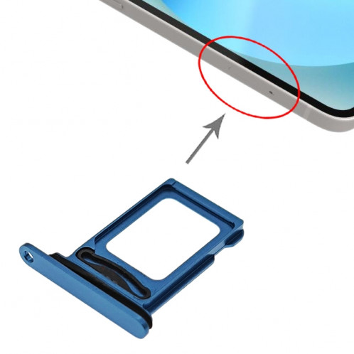 Plateau de carte SIM + SIM pour iPhone 13 (bleu) SH117L517-02