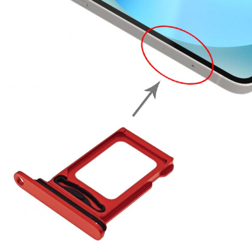 Plateau de carte SIM + SIM pour iPhone 13 (rouge) SH117R1553-02