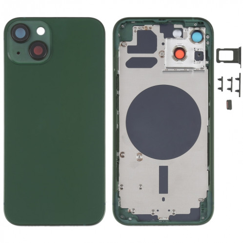 Coque arrière avec plateau pour carte SIM et touches latérales et objectif de caméra pour iPhone 13 SH31GL883-06