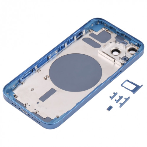 Couvercle de boîtier arrière avec plateau de carte SIM et lentille de caméra pour iPhone 13 (bleu) SH31LL1484-06