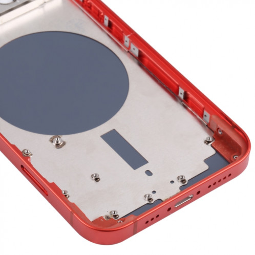 Couvercle de boîtier arrière avec plateau de carte SIM et lentille de caméra pour iPhone 13 (rouge) SH31RL1512-06