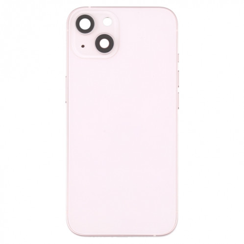 Coque arrière de batterie pour iPhone 13 avec touches latérales et plateau de carte et câble flexible d'alimentation + volume et module de charge sans fil (rose) SH38FL862-07