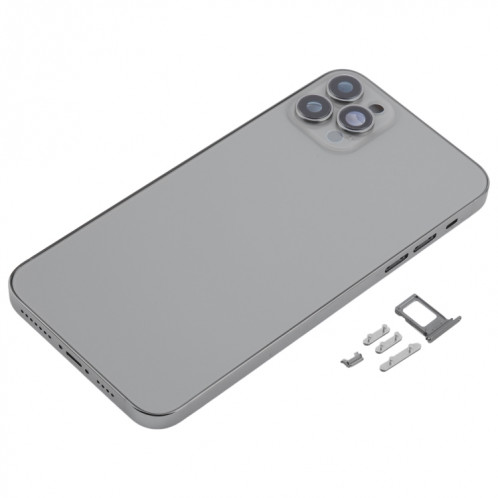 Coque arrière avec aspect imitation iP13 Pro Max pour iPhone 11 Pro Max (gris) SH44HL1429-07