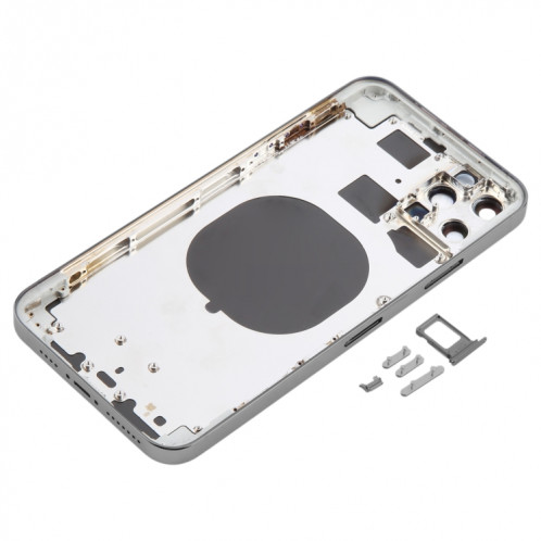 Coque arrière avec aspect imitation iP13 Pro Max pour iPhone 11 Pro Max (gris) SH44HL1429-07