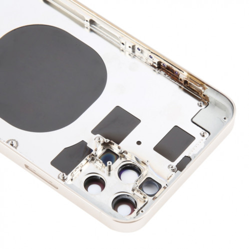 Coque arrière avec aspect imitation iP13 Pro Max pour iPhone 11 Pro Max (or) SH44JL1962-07