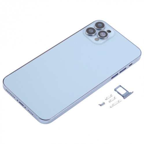 Coque arrière avec aspect imitation iP13 Pro Max pour iPhone 11 Pro Max (Bleu) SH44LL851-07