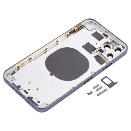 Coque arrière avec aspect imitation iP13 Pro Max pour iPhone 11 Pro Max (violet) SH44PL1708-07