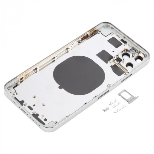 Coque arrière avec aspect imitation iP13 Pro Max pour iPhone 11 Pro Max (blanc) SH44WL823-07