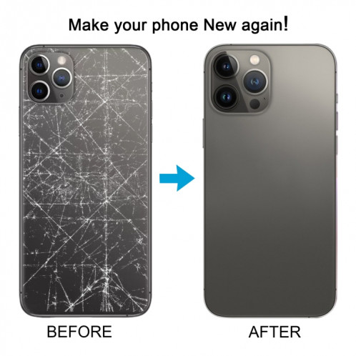 Coque arrière avec aspect imitation iP13 Pro Max pour iPhone 11 Pro Max (blanc) SH44WL823-07