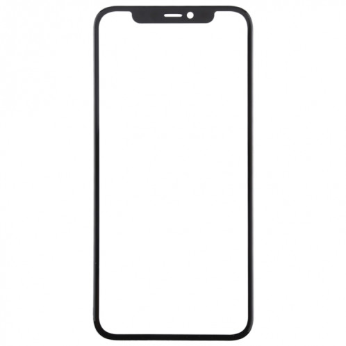 Lentille en verre externe de l'écran avant + adhésif OCA optiquement transparent pour iPhone 11 Pro (noir) SH003B1452-06