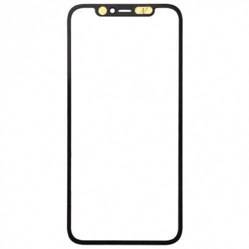 Écran avant Lentille en verre externe + OCA Adhésif optiquement transparent pour iPhone 11 Pro Max (Noir) SH007B1952-06