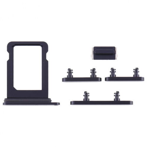 Plateau de la carte SIM + touches latérales pour iPhone 12 Mini (noir) SH016B1220-04