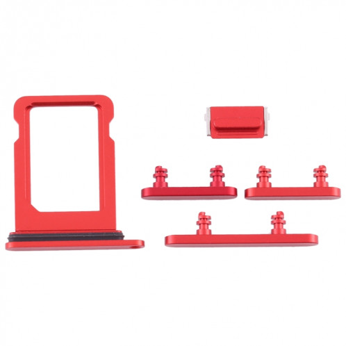 Plateau de la carte SIM + touches latérales pour iPhone 12 Mini (rouge) SH016R1586-04